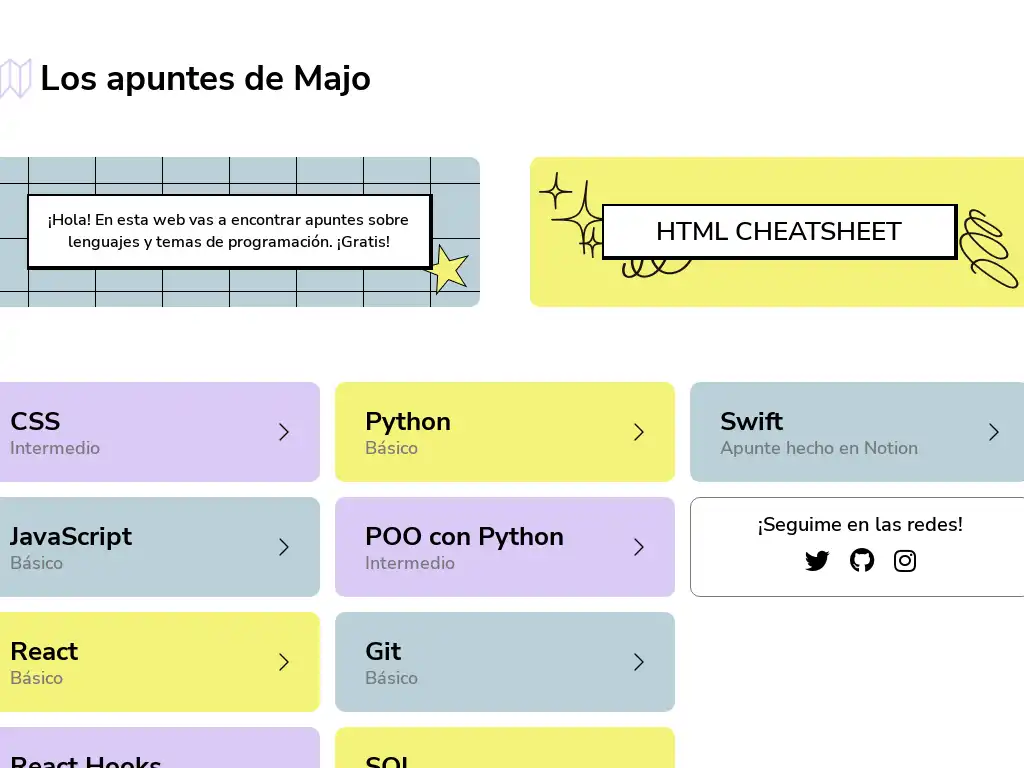 Photo of resource Apuntes de majo